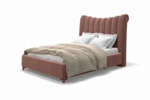 Кровать Неаполь, ткань Инфинити Dusty Rose, Ангажемент