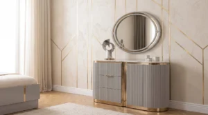 Комод с зеркалом Ницца luxury, мокко, Fortuna Home