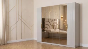 Шкаф Ницца luxury, 6-ств., мокко, Fortuna Home