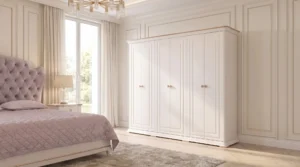 Шкаф Мия, 6-ств., крем, Fortuna Home
